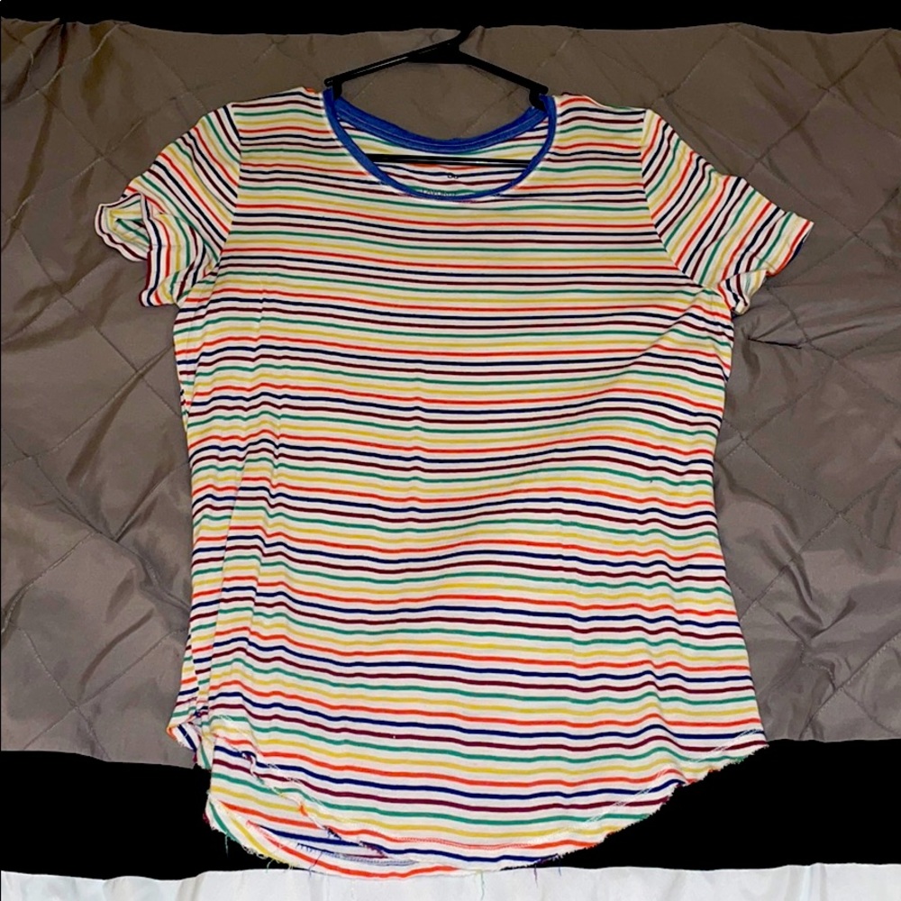 soft colorful striped tshirt